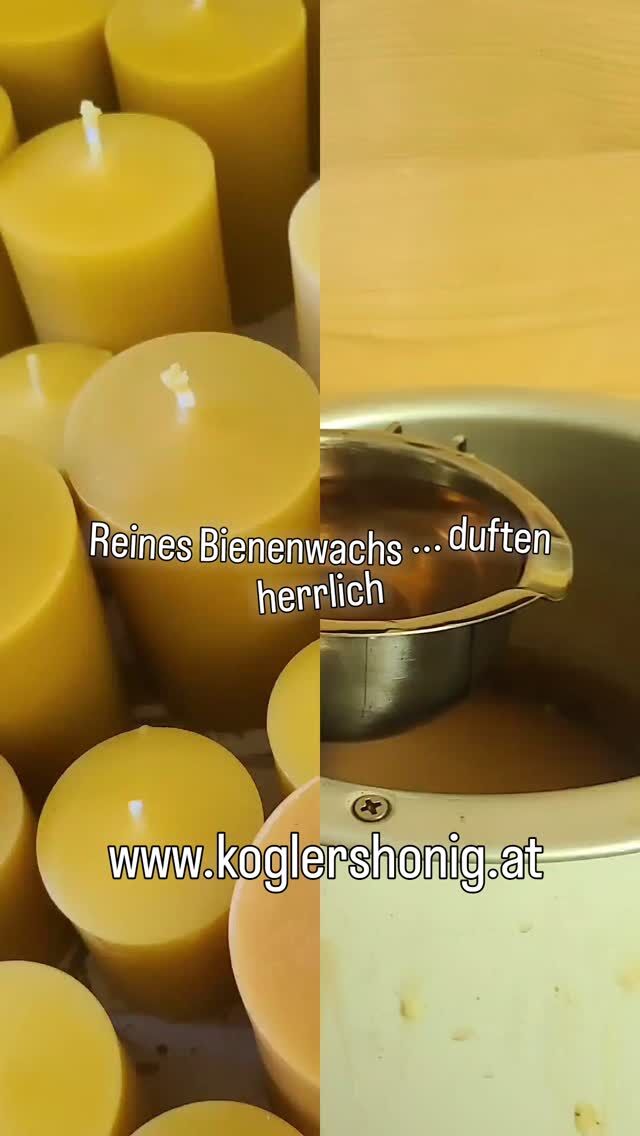 In drei verschiedenen Größen erhältlich ... 

Wunderbare Farbtöne, nach Honig duftend , reine Handarbeit 

www.koglershonig.at 

#koglershonig #nachhaltigkeit #regional #honig #imker #natürlich #bienenwachskerzen #weihnachtszeit #advent